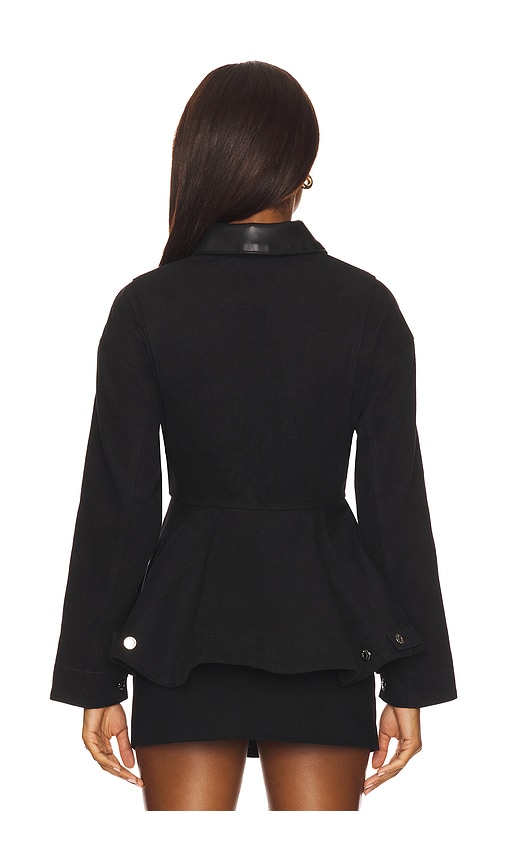  Line & Dot Eton Peplum Jacket In Black. Size S. Also In M. 