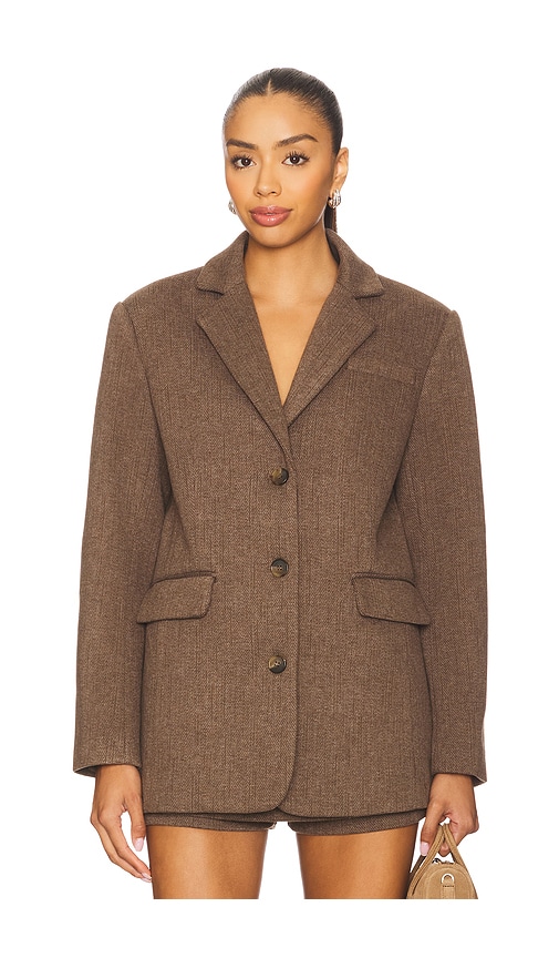 Line & Dot Belmont Blazer In Brown