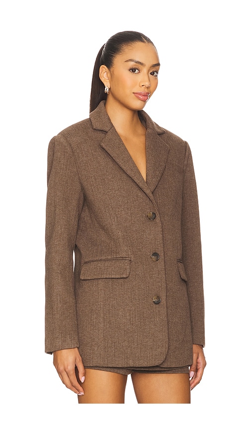 Line & Dot Belmont Blazer In Brown