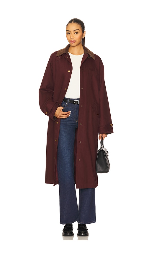 Line & Dot Chelsea Jacket Bordeaux In Brown