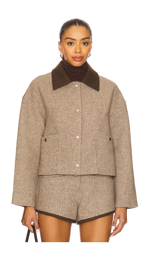 Line & Dot Ingrid Jacket In Brown