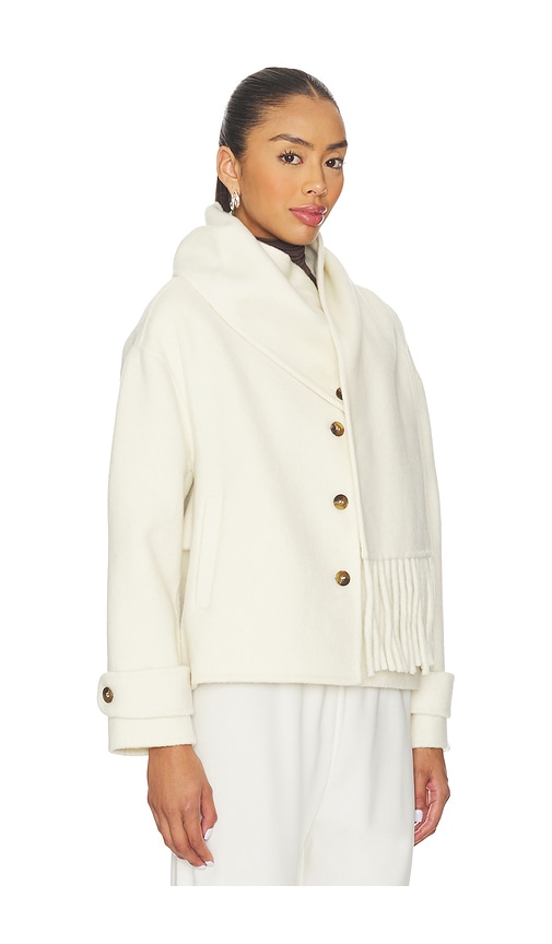  Line & Dot Jacke Mit Schal Sofia In Cream. Größe S. Also In M, L. 