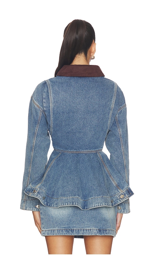  Line & Dot Mottle Jacket In Blue. Size S. Also In Xs. 