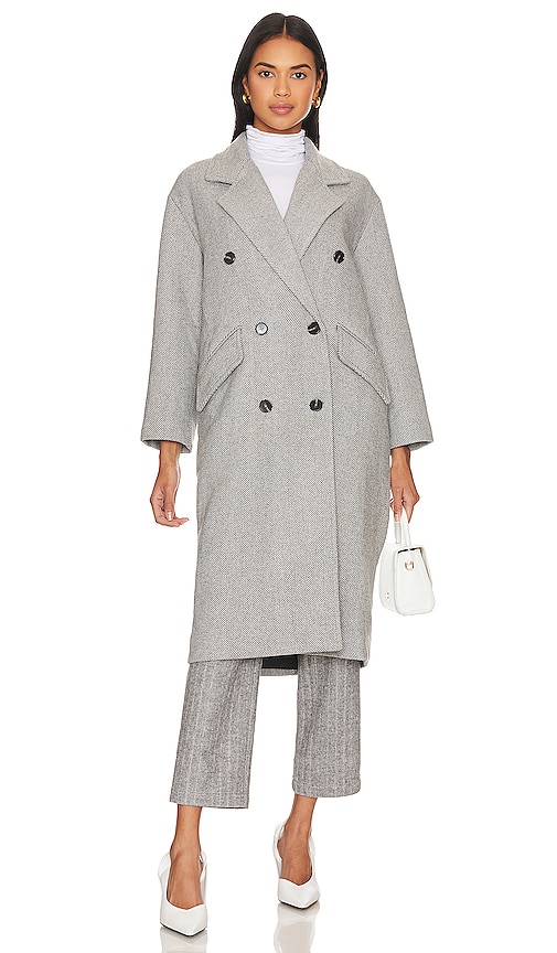 Shop Line & Dot Paola Coat In Grey