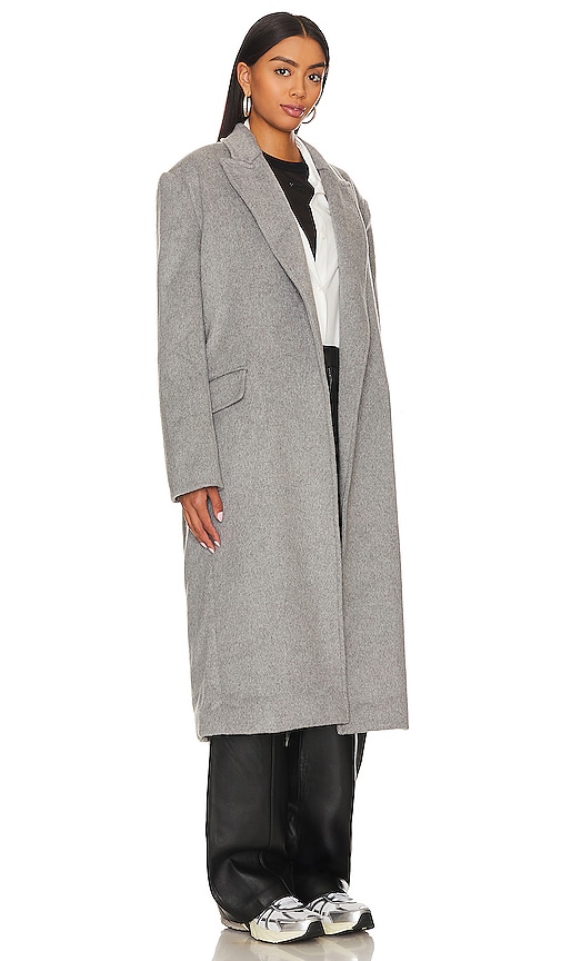 Shop Line & Dot Sadie Coat In Light Grey