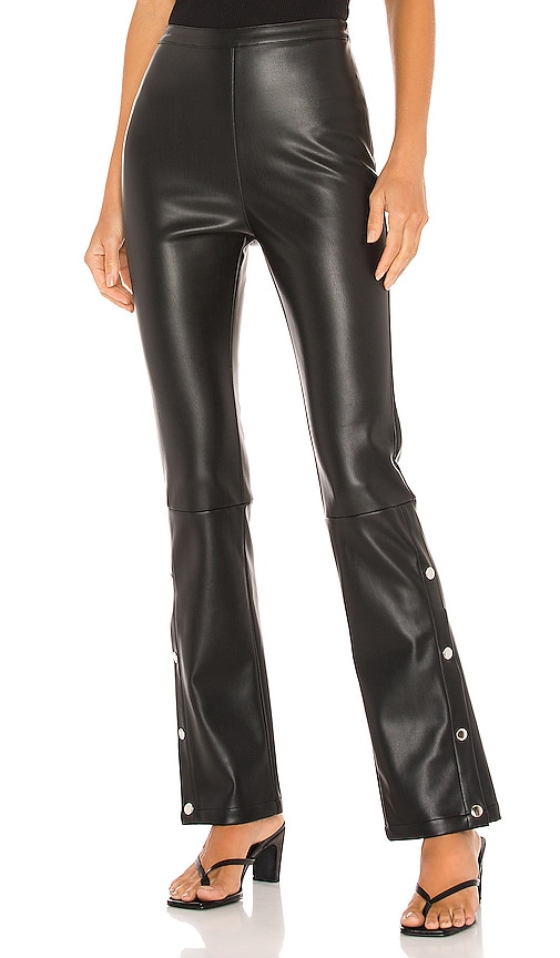 Line & Dot Kourtney Vegan Leather Pant in Black | REVOLVE