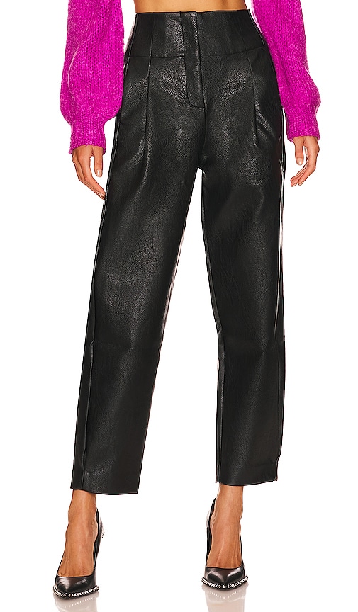 Line & Dot Noa Faux Leather Pants in Black | REVOLVE