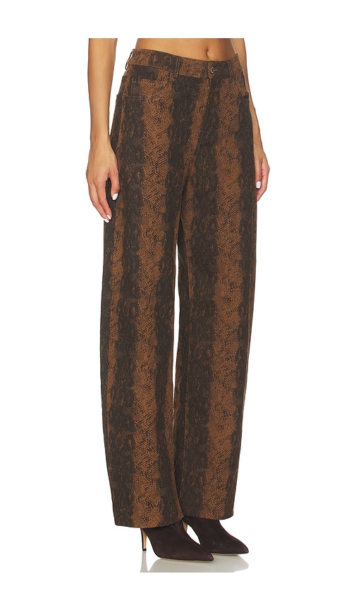 Line & Dot Iggy Pant In Brown
