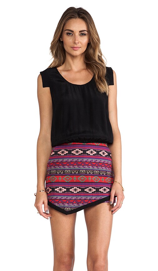 Textiled Asymmetry Romper