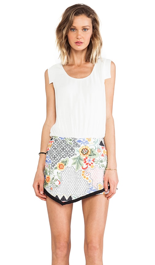 Textiled Asymmetry Romper