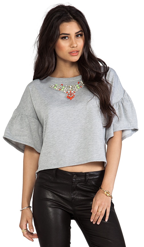 Embellished Terry Top