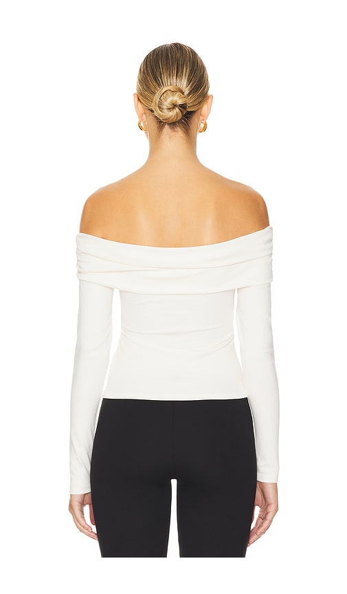  Line & Dot Oberteil Towne Off Shoulder In Ivory. Größe S. Also In Xs, M, L, Xxs, Xl. 