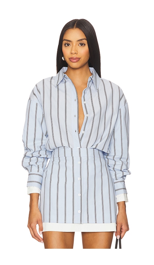 Leia Shirt in Blue. - size S (also in L, M, XS)