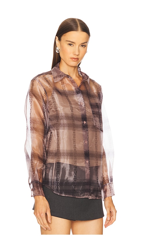 Line & Dot Duro Shirt In Brown