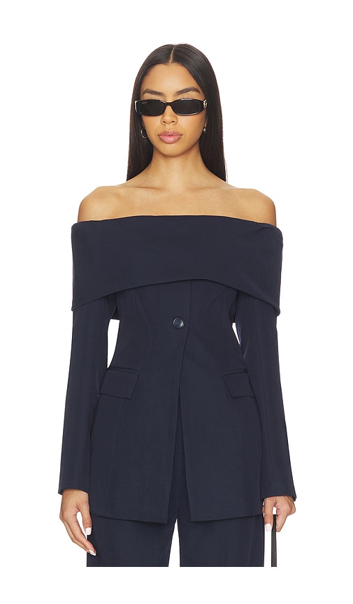 Line & Dot Derrick Off The Shoulder Top