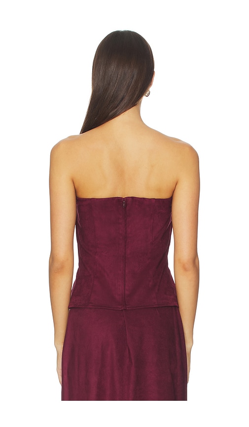 Line & Dot Valen Top In Burgundy. Size M. Also In Xs. 