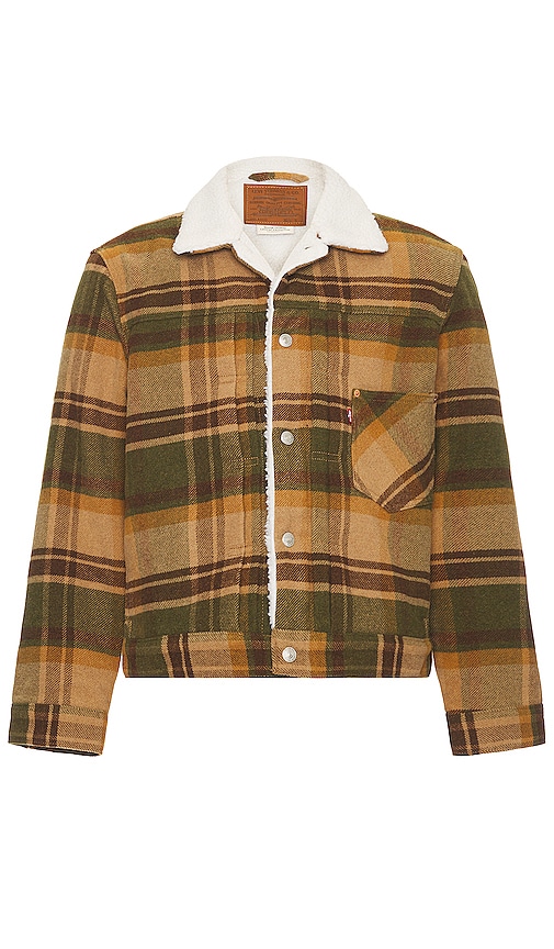 Levi's 夹克 – Barold Plaid Winter Moss In Patterned Brown