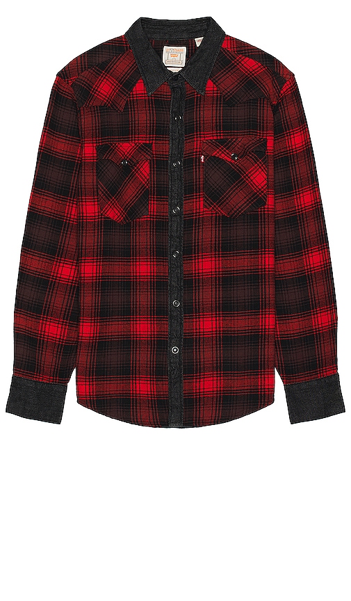 Levi's Stanley Plaid Shirt In Red