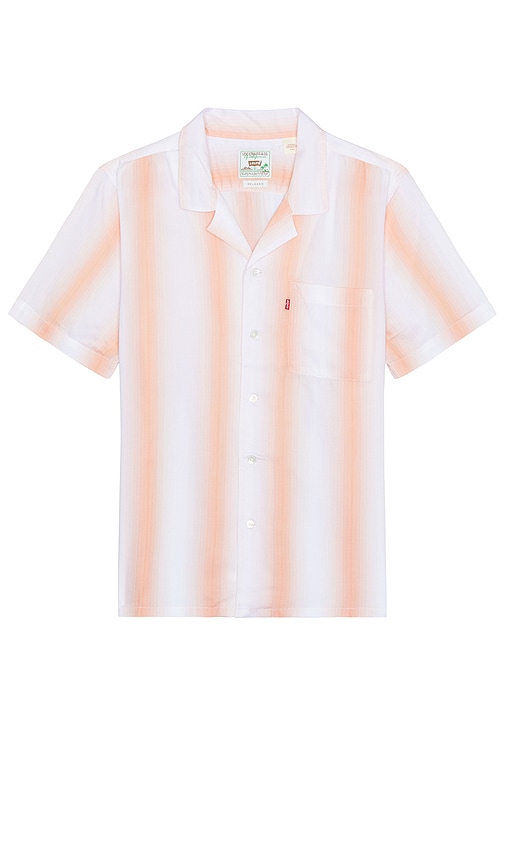 Shop Levi's The Sunset Camp Shirt In 亮白