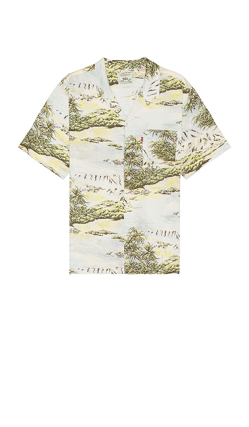 Shop Levi's The Sunset Camp Shirt In Coastal Scenic Egret