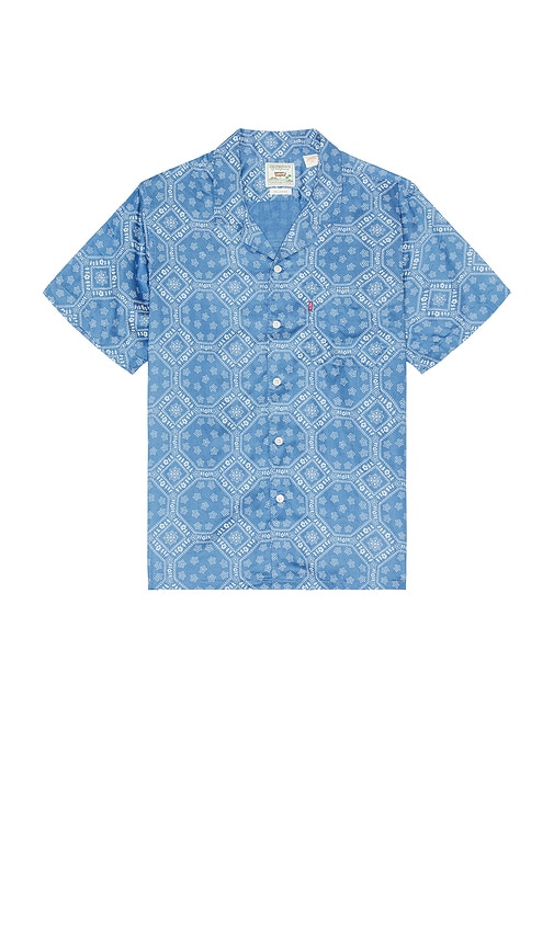 Shop Levi's The Sunset Camp Shirt In 联邦蓝