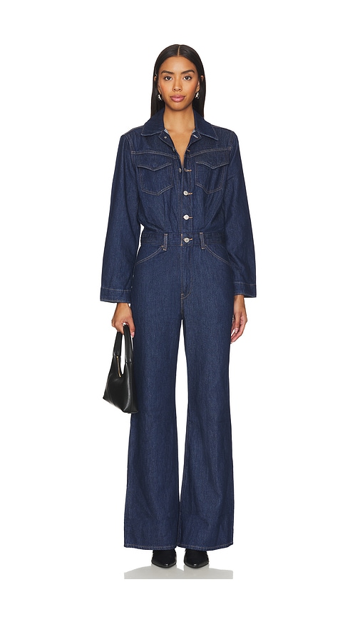 Shop Levi's Western Jumpsuit In Blue