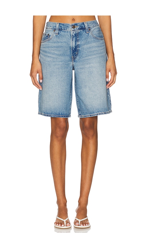 Baggy Dad Jort in Blue. - size 34 (also in 24, 25, 26, 27, 28, 29, 30, 31, 32, 33)