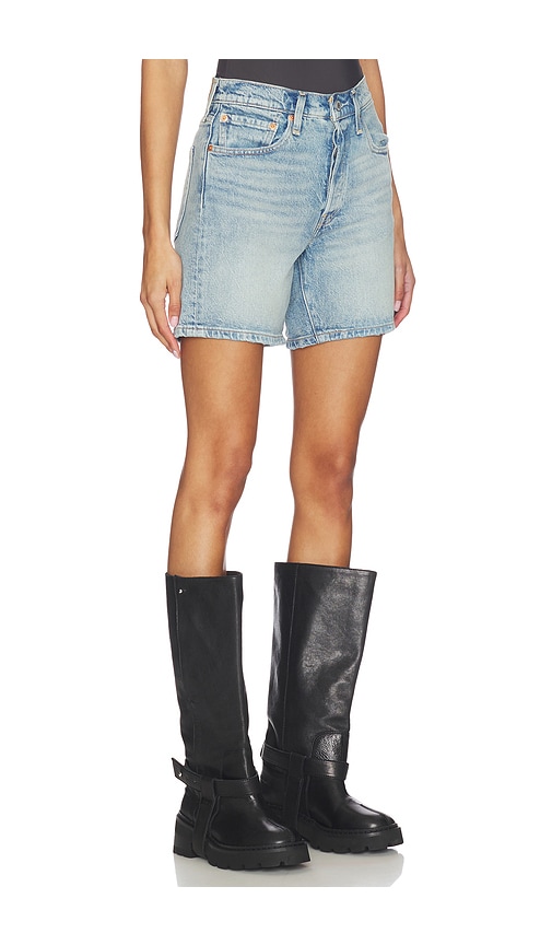 Levi's 501 Mid Thigh Short In Blue