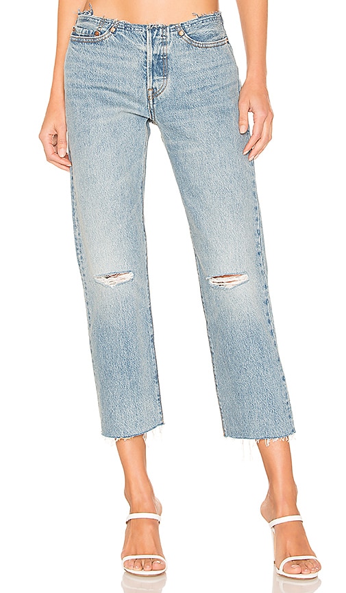 levi's mid rise straight jeans