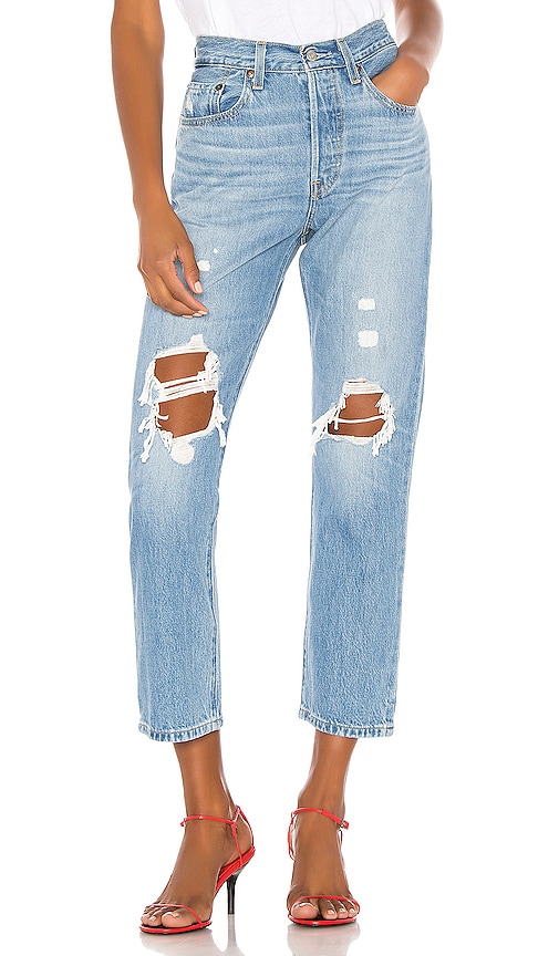 LEVI'S 501 Crop in Montgomery Patched 
