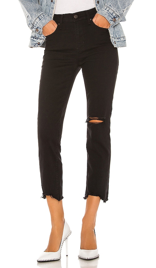 levi's 724 high rise straight crop