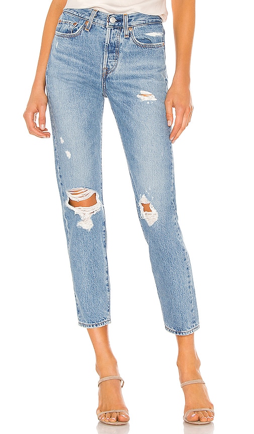 wedgie icon fit ripped straight leg jeans