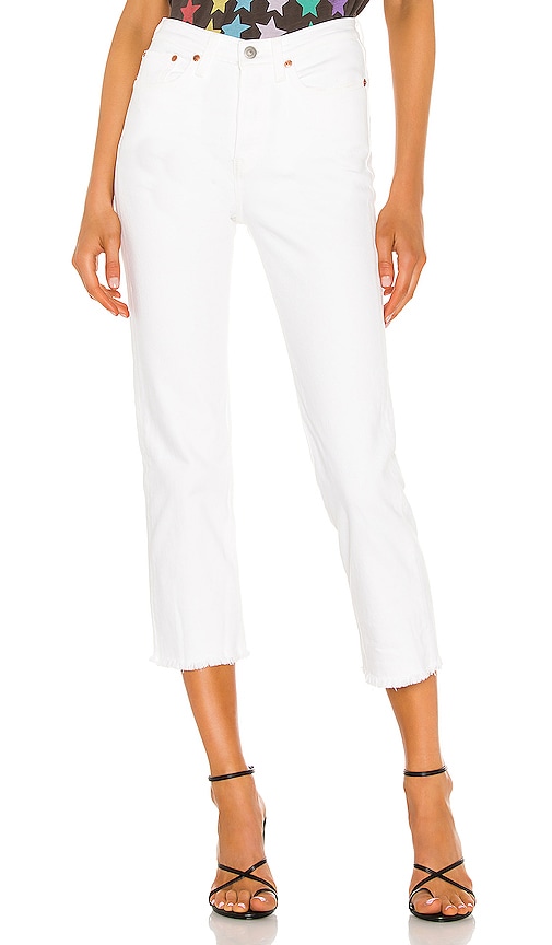 levi's wedgie fit white jeans