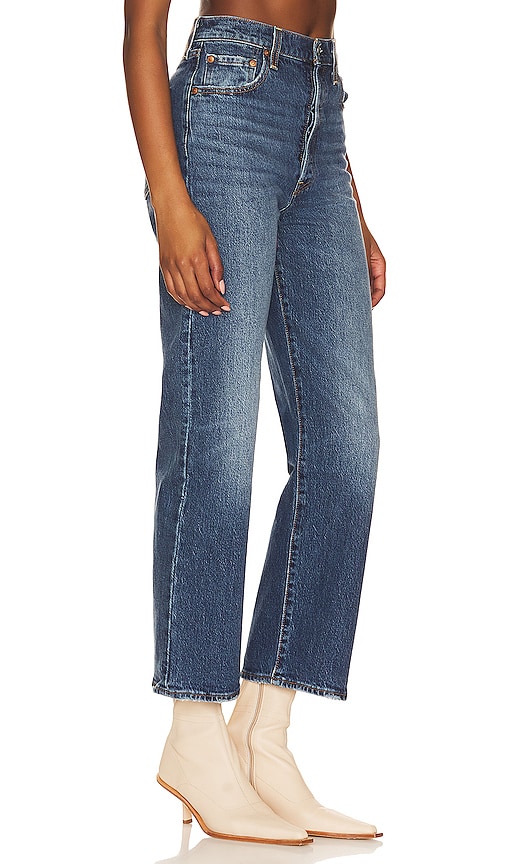 Shop Levi's Ribcage Straight Ankle In Blue