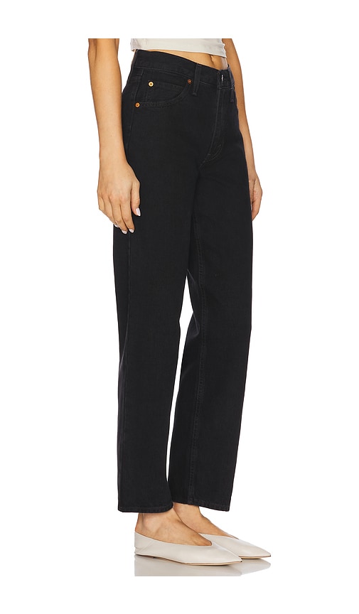 Levi's Dad Black Denim High Rise Jeans In The Zone