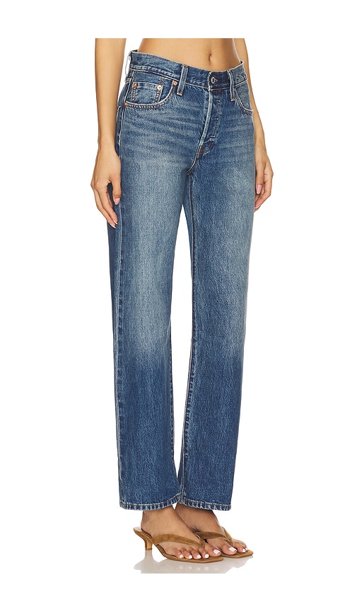 Levi's 501 90s Mid-rise Straight-leg Jeans In Get On Board Selvedge