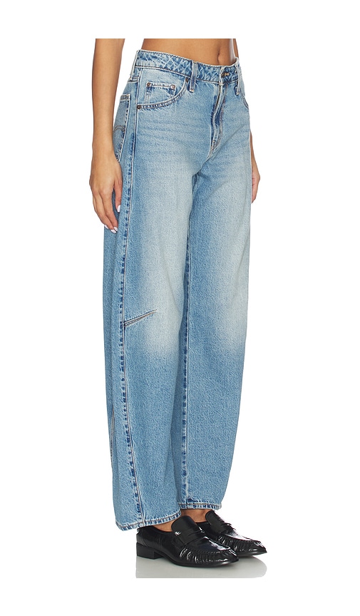 LEVI'S Baggy Dad Barrel Jeans - back view in Light blue