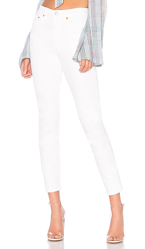 levi's 501 skinny white