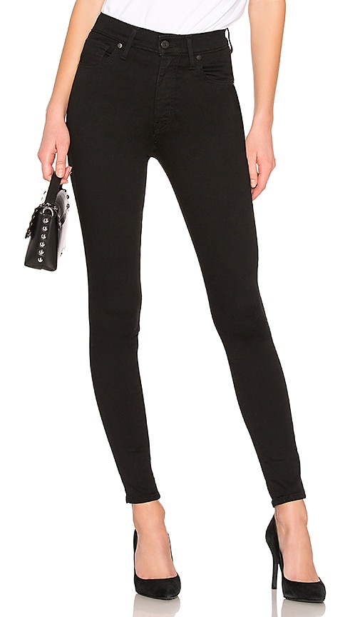 levi's mile high super skinny black jeans