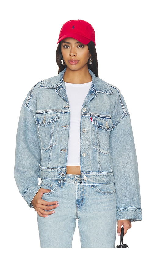 LEVIS BLOUSON TRUCKER LOOSE CROP TRUCKER en Blue Taille XS Also en S M L XL 121 €