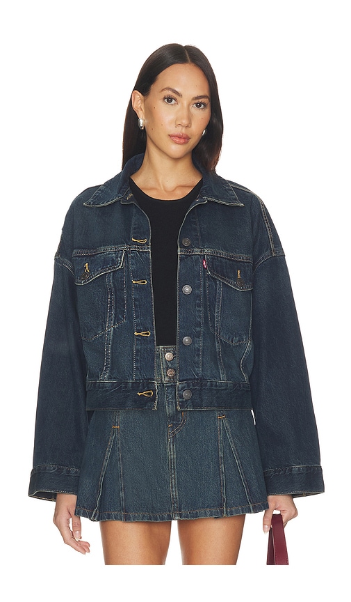 LEVIS BLOUSON TRUCKER LOOSE CROP TRUCKER en Blue Taille M Also en XS S L XL 121 €