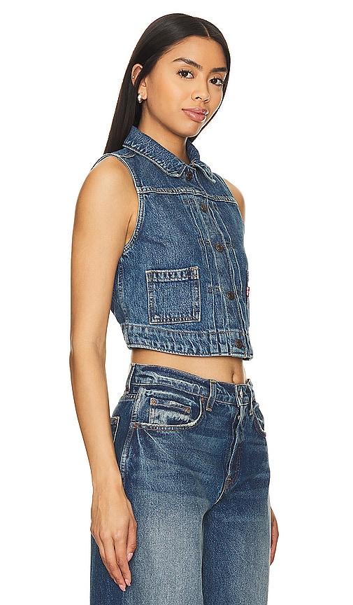Shop Levi's Utility Vest In Ironically Happy