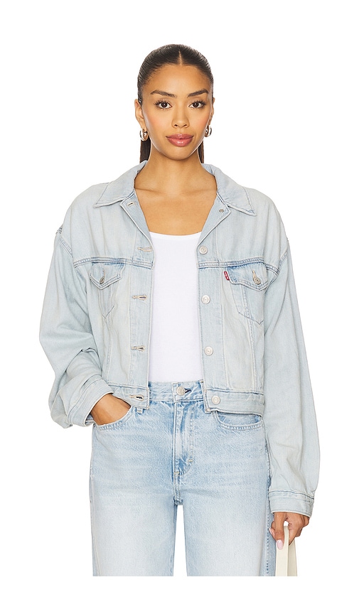 Shrunken 90s Trucker in Blue. - size XS (also in L, M, S, XL)