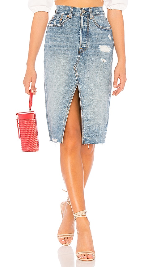 LEVI'S Deconstructed Long Skirt in 