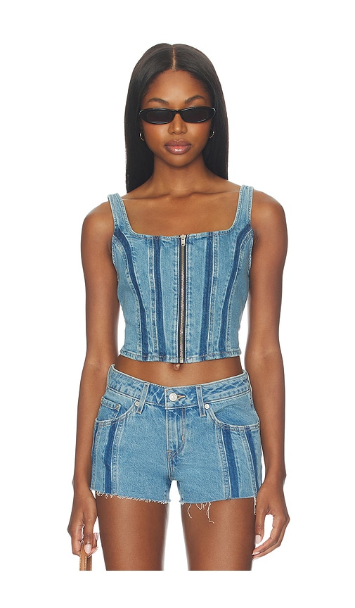 LEVI'S Seamed Zip Bustier