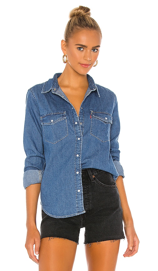LEVI'S Essential Western Top in Going Steady (1) | REVOLVE