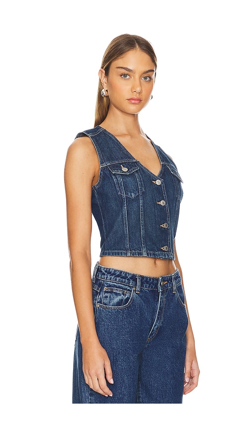 Shop Levi's Bella Denim Corset Top In Blue