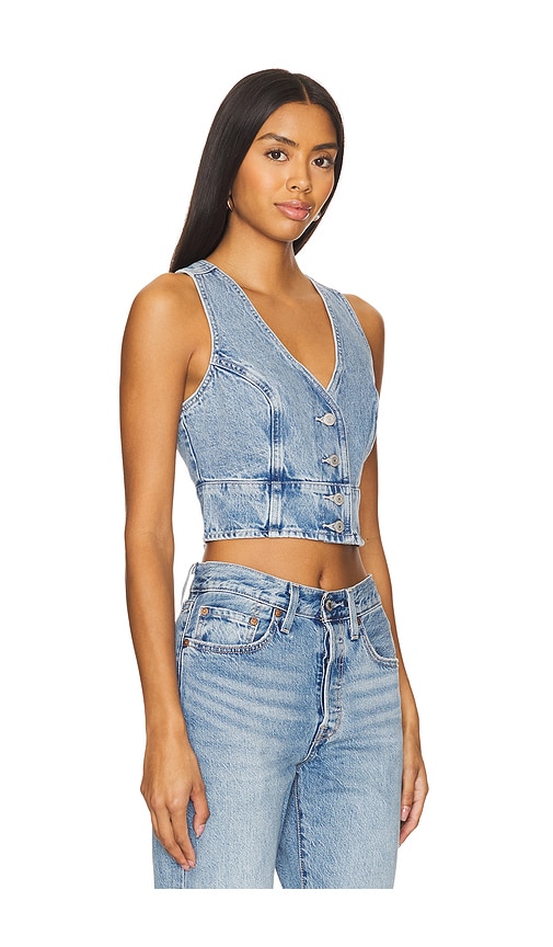 Shop Levi's Mona Denim Corset In Kind Of Fun 2