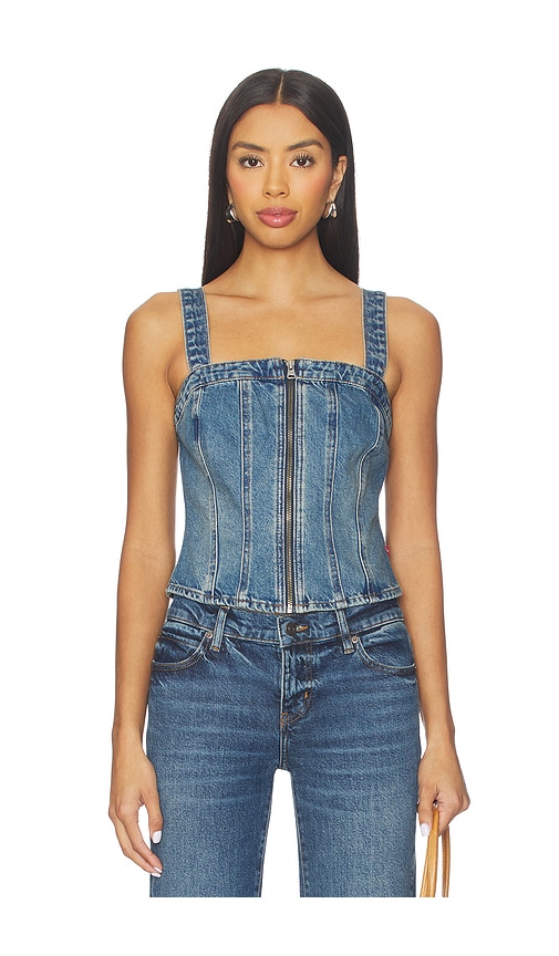 Levi's Sculpted Bustier Top In Blue