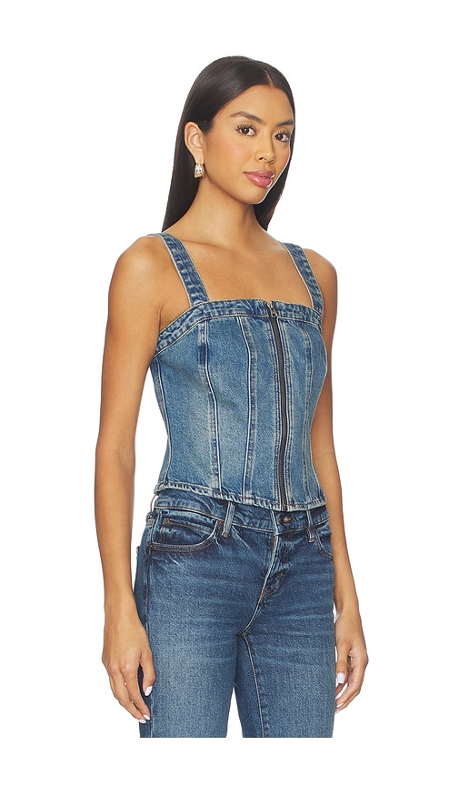 Levi's Sculpted Bustier Top In Blue